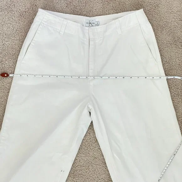 Calvin Klein Jeans Beige Cotton Ankle or Capri Pant – Women’s Size 10 - Picture 9 of 10